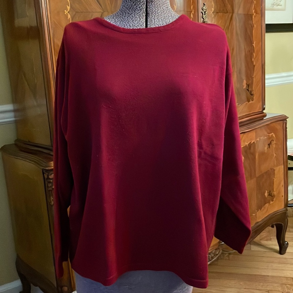 Vintage red sweater cotton blend size 14/15 by Milano